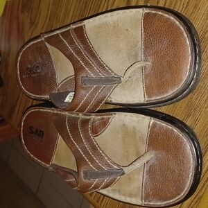 Stacy Adams SAO Sandal Men's Leather Flip Flop Sz US 11, brown